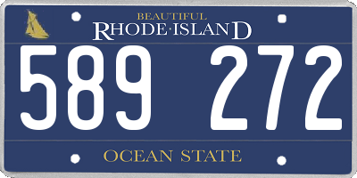 RI license plate 589272