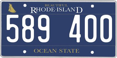 RI license plate 589400