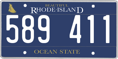RI license plate 589411