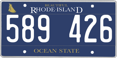 RI license plate 589426