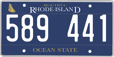RI license plate 589441