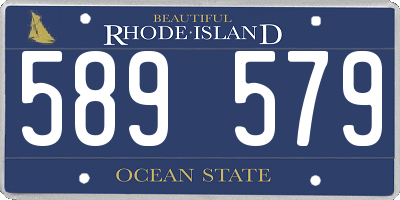 RI license plate 589579