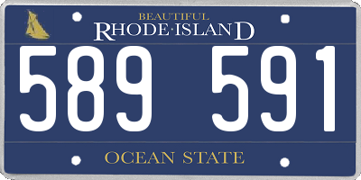 RI license plate 589591