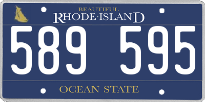 RI license plate 589595