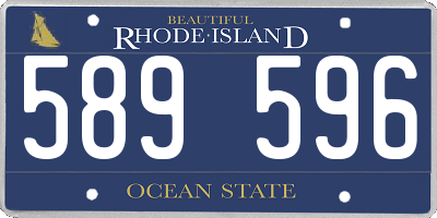 RI license plate 589596