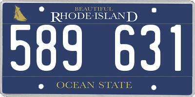 RI license plate 589631