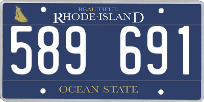 RI license plate 589691