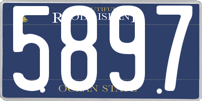 RI license plate 5897
