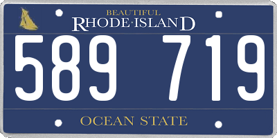 RI license plate 589719
