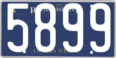 RI license plate 5899