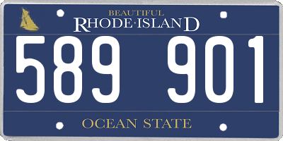 RI license plate 589901