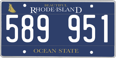 RI license plate 589951