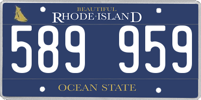 RI license plate 589959