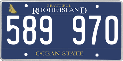 RI license plate 589970