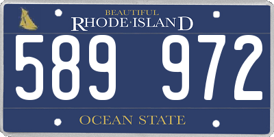 RI license plate 589972
