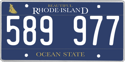 RI license plate 589977