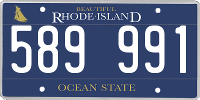 RI license plate 589991