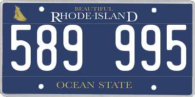 RI license plate 589995