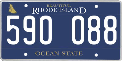 RI license plate 590088