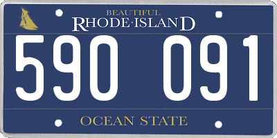 RI license plate 590091
