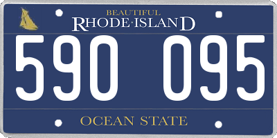 RI license plate 590095