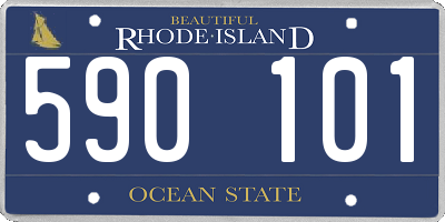 RI license plate 590101