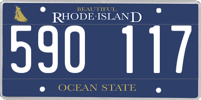 RI license plate 590117