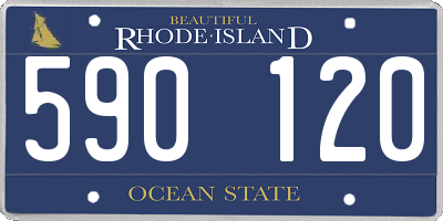 RI license plate 590120