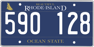 RI license plate 590128