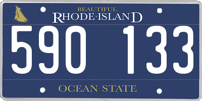 RI license plate 590133
