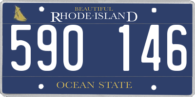 RI license plate 590146