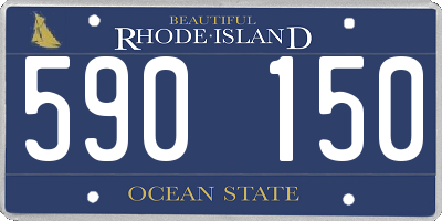RI license plate 590150