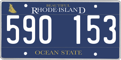 RI license plate 590153