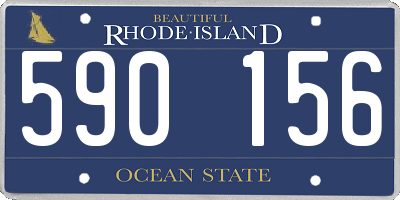RI license plate 590156