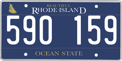 RI license plate 590159