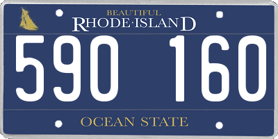 RI license plate 590160
