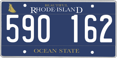 RI license plate 590162
