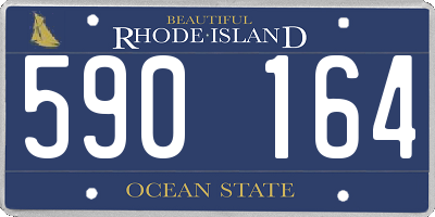 RI license plate 590164