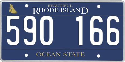 RI license plate 590166