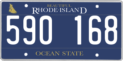RI license plate 590168