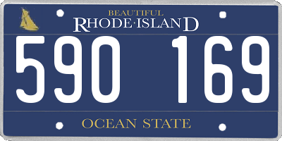RI license plate 590169