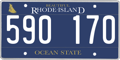 RI license plate 590170