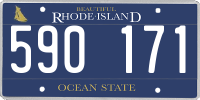 RI license plate 590171