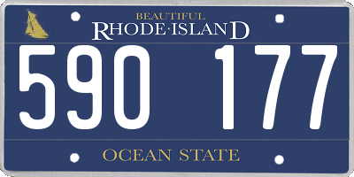 RI license plate 590177
