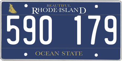 RI license plate 590179
