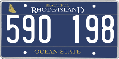 RI license plate 590198