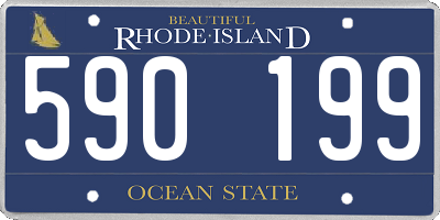 RI license plate 590199