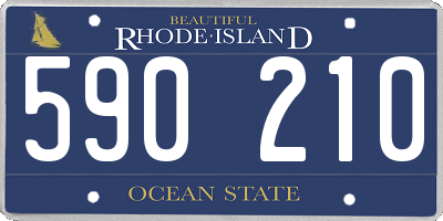 RI license plate 590210