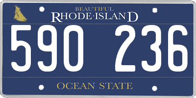 RI license plate 590236