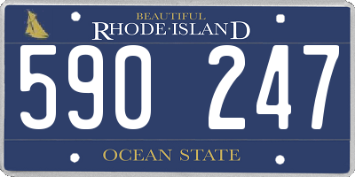 RI license plate 590247
